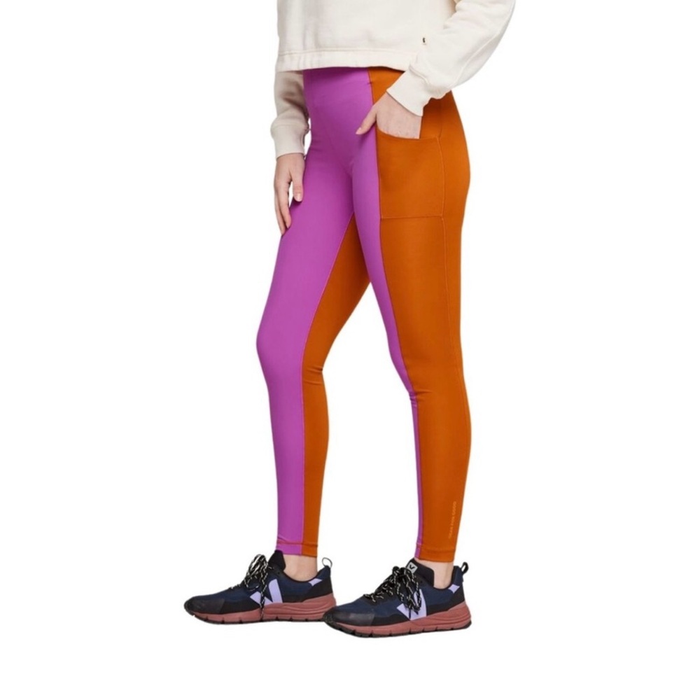 Cotopaxi Women's Verso Hike Tight (Leggings) - Vibrant Pink and Orange
